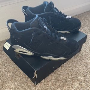 Air Jordan Black Suede Chrome Jordan 6 Retro